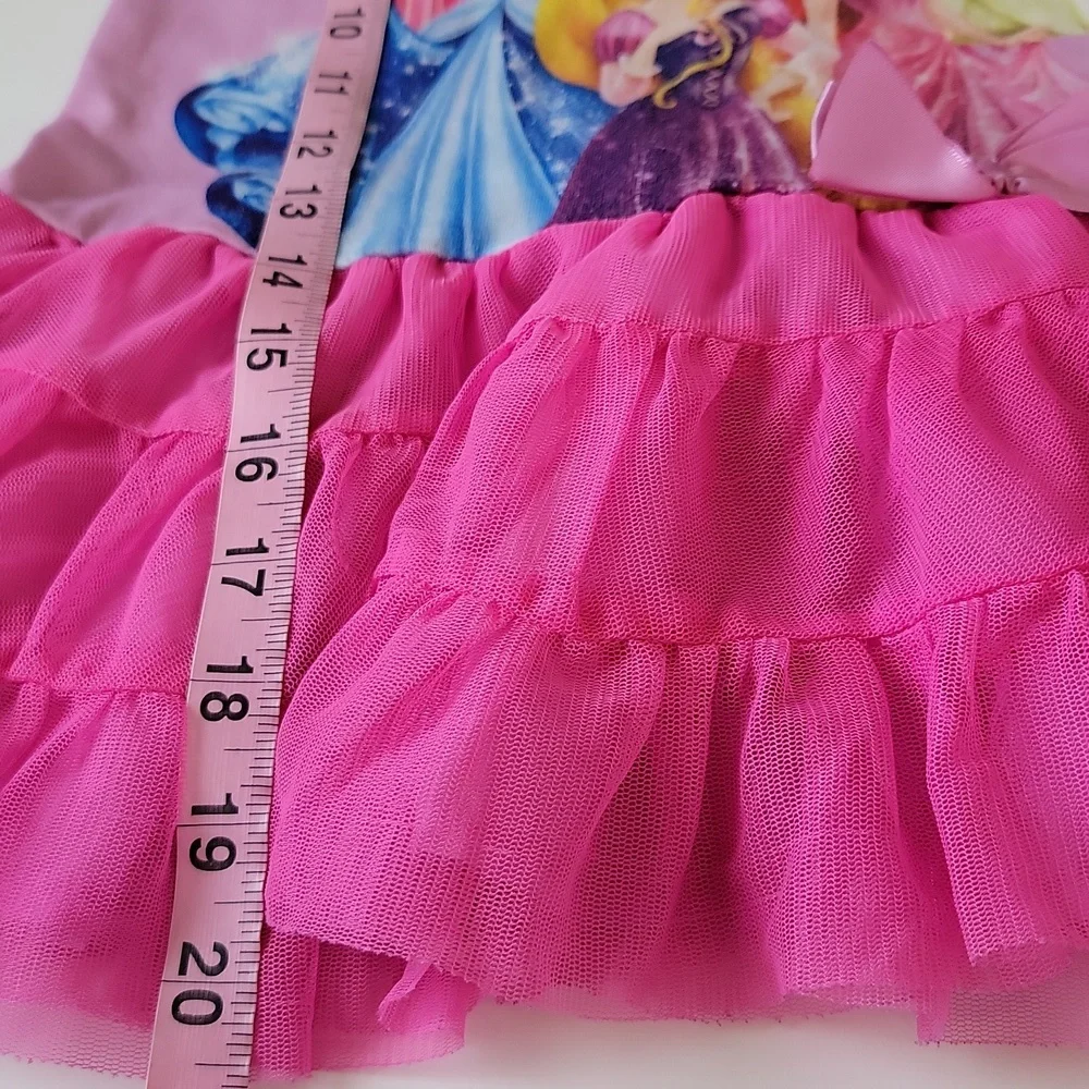 Disney Princess Girls Nightgown Pink Multi‑Character Tutu Style Size 4 - Picture 7 of 11